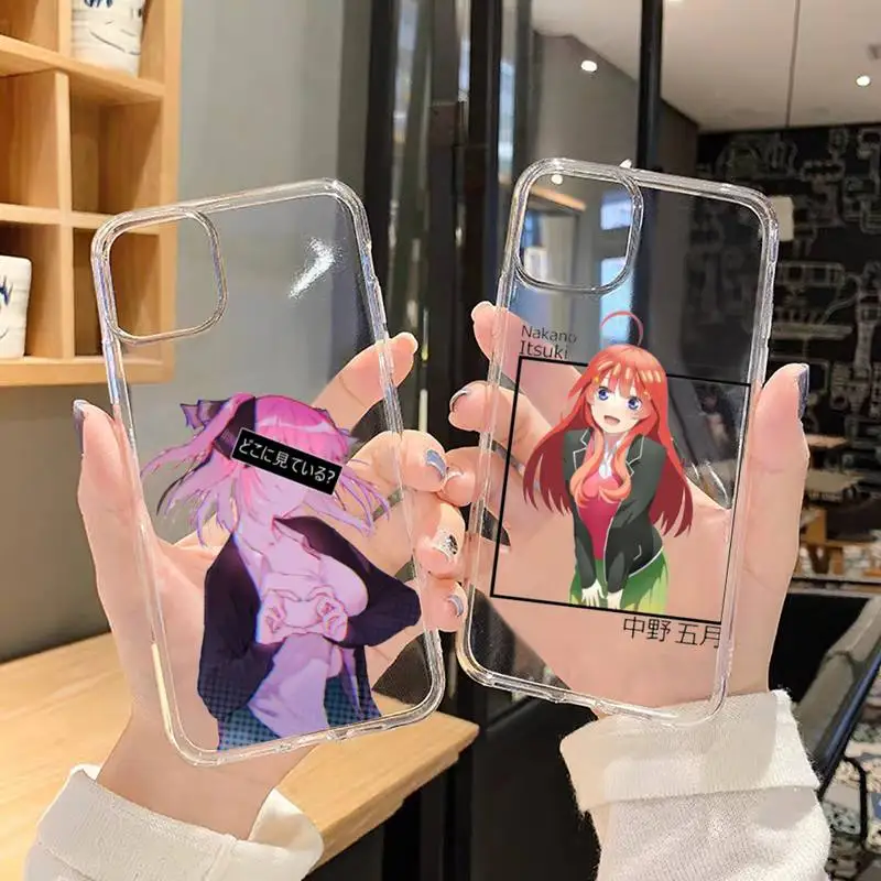 Nakano Nino Gotoubun no Hanayome Phone Case For iphone 13 12 11 8 7 plus mini x xs xr pro max Transparent soft
Nakano Nino Gotoubun no Hanayome Phone Case For iphone 13 12 11 8 7 plus mini x xs xr pro max Transparent soft