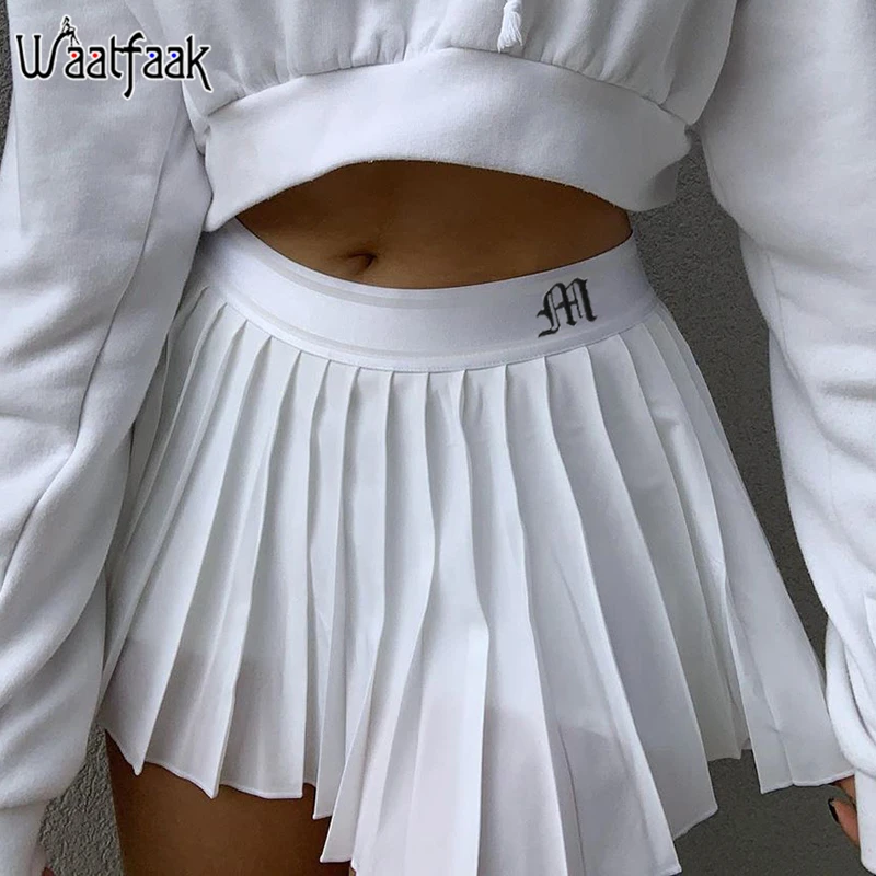 FAKUNTN Waatfaak White Pleated Skirt Short Woman Elastic Waist Mini Skirts Sexy Mircro Summer Embroidery Mini Tennis Skirt New
FAKUNTN Waatfaak White Pleated Skirt Short Woman Elastic Waist Mini Skirts Sexy Mircro Summer Embroidery Mini Tennis Skirt New