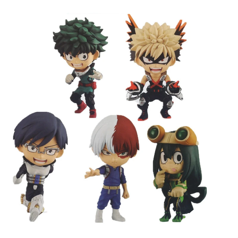 6pcs/ Anime My Hero Academia Figure Izuku Midoriya Shouto Todorok URARAKA Bakugou Katsuk 8CM PVC Action Model Toys
6pcs/ Anime My Hero Academia Figure Izuku Midoriya Shouto Todorok URARAKA Bakugou Katsuk 8CM PVC Action Model Toys