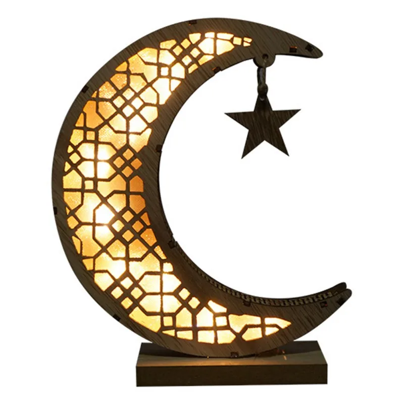Wooden Moon Lights Ramadan Eid Mubarak Home Decorations LED Light Islam Muslim Event Party Supplies
Wooden Moon Lights Ramadan Eid Mubarak Home Decorations LED Light Islam Muslim Event Party Supplies