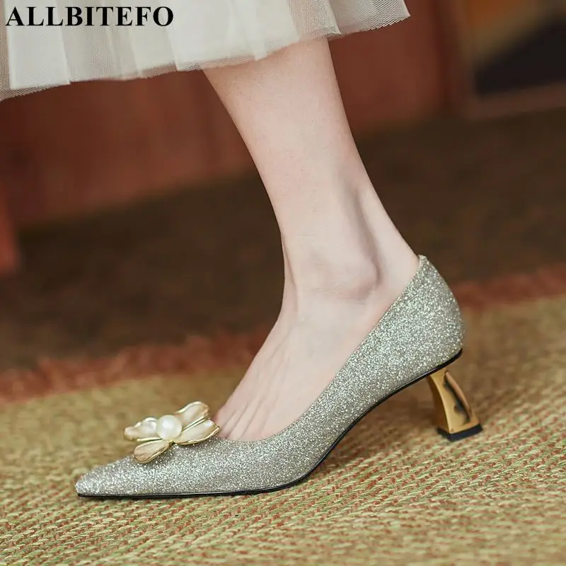 ALLBITEFO size 34-43 flower design genuine leather women heels shoes pumps fashion sexy party wedding shoes high heel shoes
ALLBITEFO size 34-43 flower design genuine leather women heels shoes pumps fashion sexy party wedding shoes high heel shoes