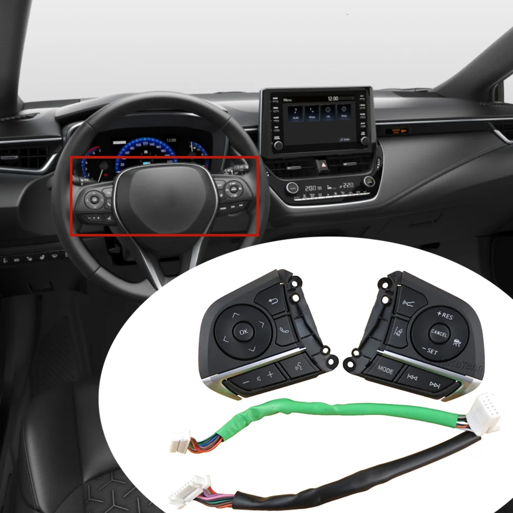 New Cruise Control Button Steering Wheel Control Switch For Toyota Camry TRD Hybrid XSE Avalon RAV4 Corolla Suzuki Across Swace
New Cruise Control Button Steering Wheel Control Switch For Toyota Camry TRD Hybrid XSE Avalon RAV4 Corolla Suzuki Across Swace