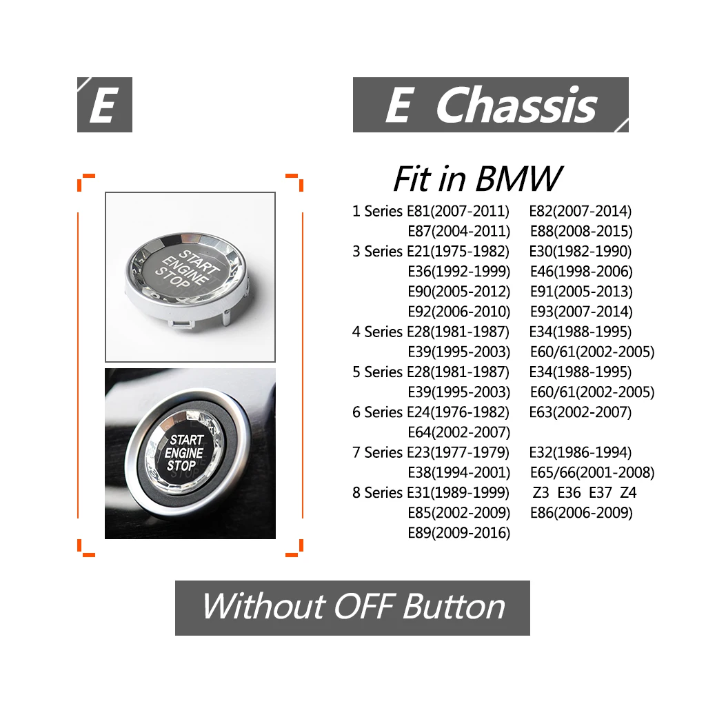 For BMW All E Chassis E46 Car Engine Start Stop Crystal Button Replace Upgrade Car-Styling Refitting Accessories
For BMW All E Chassis E46 Car Engine Start Stop Crystal Button Replace Upgrade Car-Styling Refitting Accessories