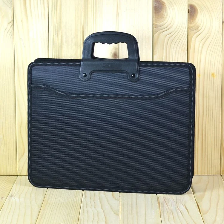 Business bag A4 zipper men's briefcase document bag large capacity portable folder men's business bag 
Business bag A4 zipper men's briefcase document bag large capacity portable folder men's business bag