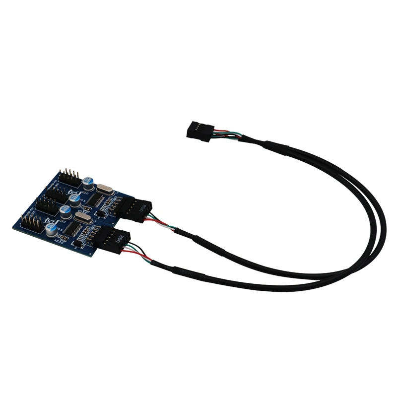 9Pin USB Header Male 1 to 4 Female Extension Cable Extender Card USB HUB Connector Adapter Port Multilier for Desktop
9Pin USB Header Male 1 to 4 Female Extension Cable Extender Card USB HUB Connector Adapter Port Multilier for Desktop
