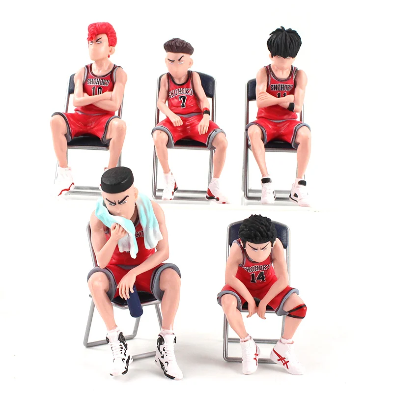5pcs/set Slam Dunk Action Figure Hanamichi Sakuragi Rukawa Kaede Akagi Takenori Miyagi Ryota Anime PVC Model Toys
5pcs/set Slam Dunk Action Figure Hanamichi Sakuragi Rukawa Kaede Akagi Takenori Miyagi Ryota Anime PVC Model Toys