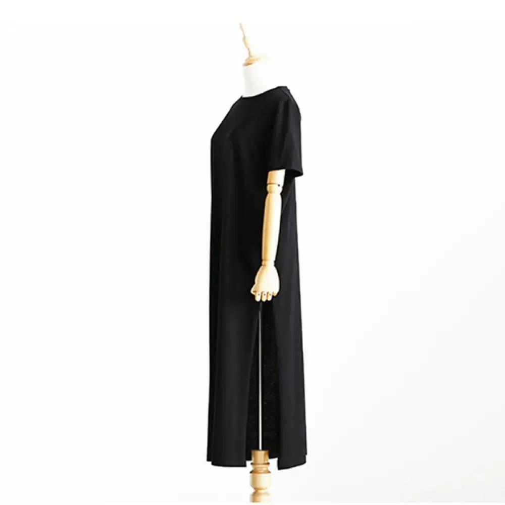 T-shirt long skirt casual women's plus size summer beach party retro loose short-sleeved dress tight black long skirt
T-shirt long skirt casual women's plus size summer beach party retro loose short-sleeved dress tight black long skirt