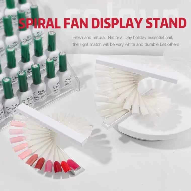 24/36/38 Color False Nail Tips Nail Art Spiral Fan Display Sticks Gel Polish Card Showing Shelf Manicure Practice Design Tools
24/36/38 Color False Nail Tips Nail Art Spiral Fan Display Sticks Gel Polish Card Showing Shelf Manicure Practice Design Tools