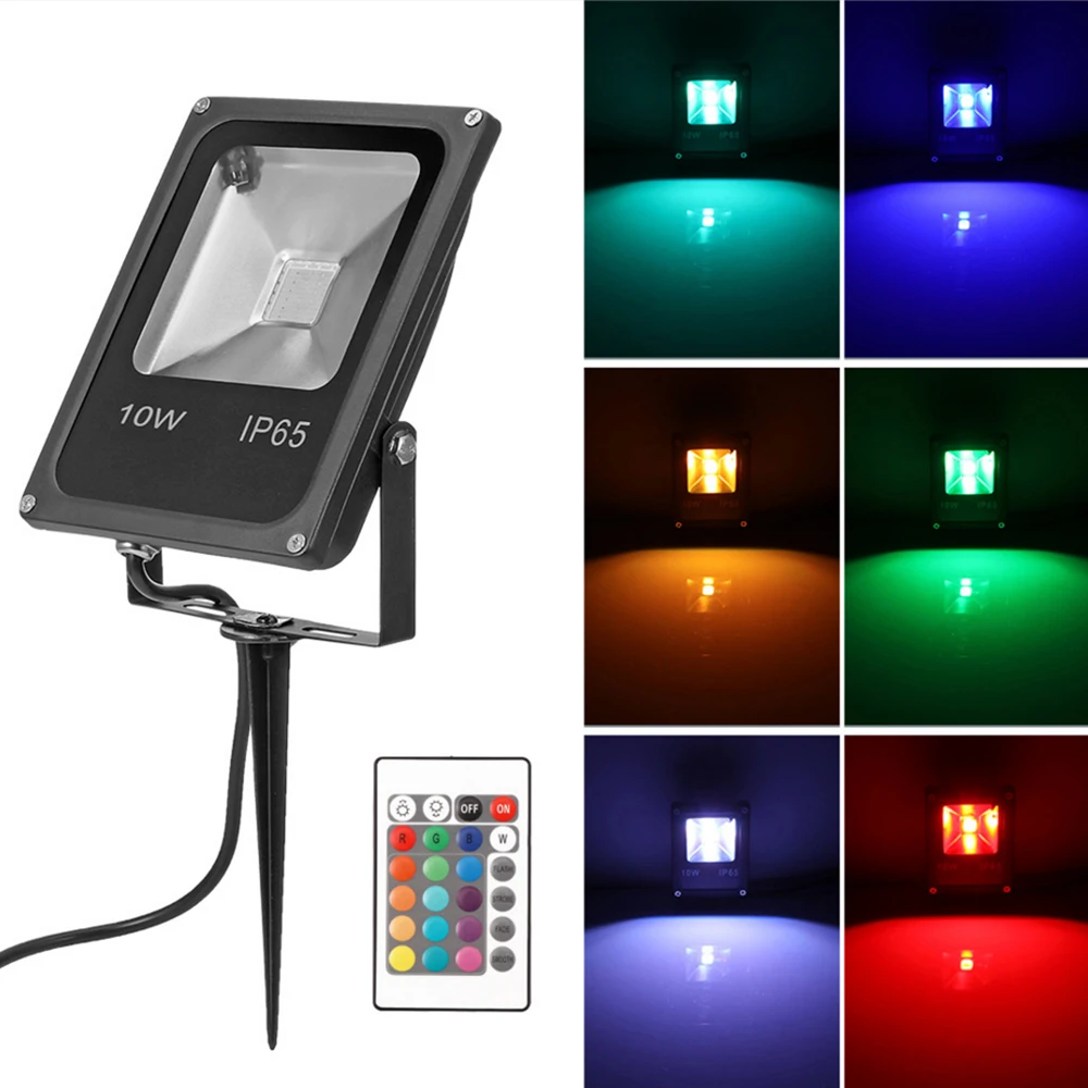Led Spotlight Outdoor Waterproof RGB Flood Light 10W 20W AC 85-245V Reflector Projector Lamp With RGB Remote Controller EU/UK/US 
Led Spotlight Outdoor Waterproof RGB Flood Light 10W 20W AC 85-245V Reflector Projector Lamp With RGB Remote Controller EU/UK/US
