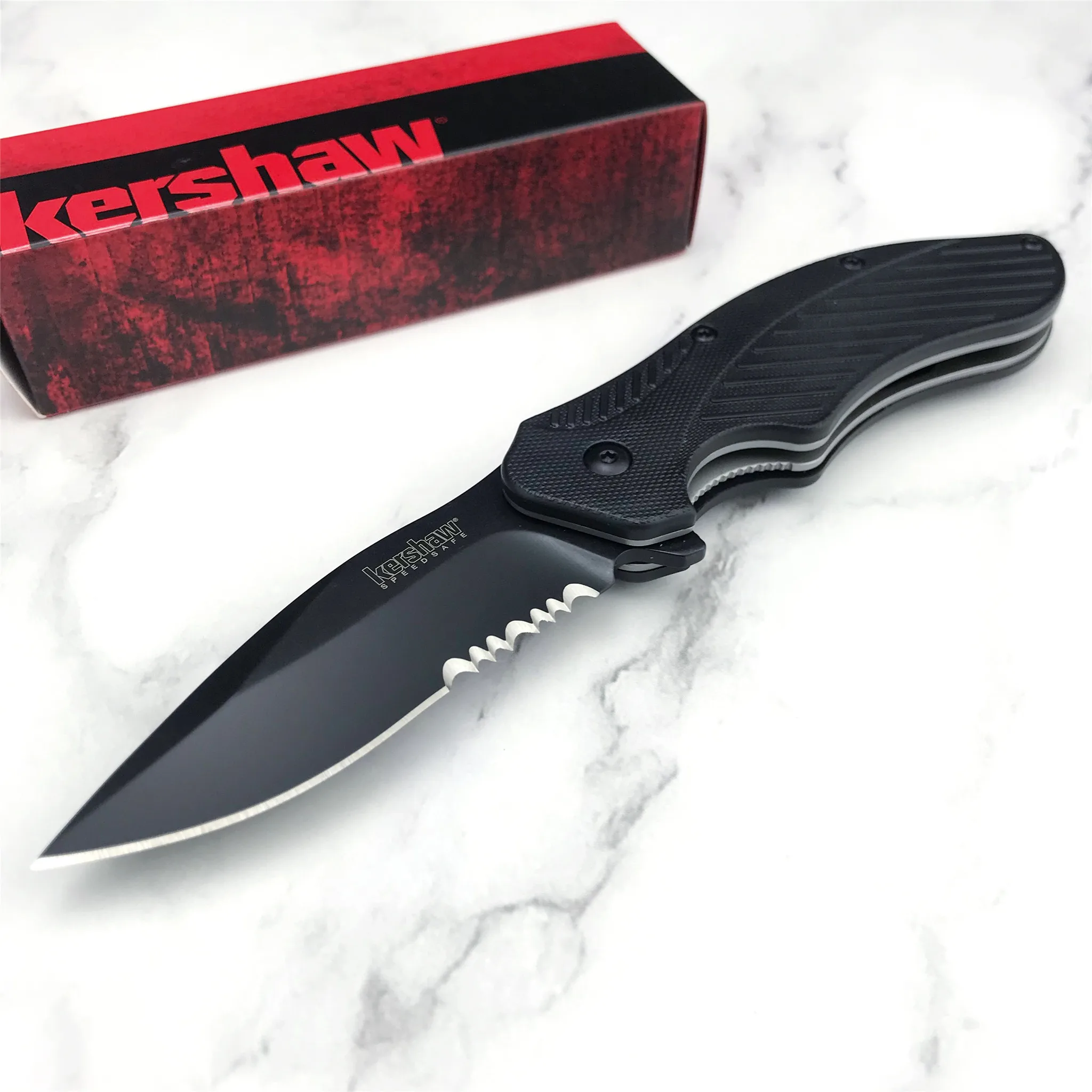 Kershaw 1605 Folding Blade Knife Military Combat Outdoor Camping Hunting Survival Tactical Pocket EDC Tool Multi Knives
Kershaw 1605 Folding Blade Knife Military Combat Outdoor Camping Hunting Survival Tactical Pocket EDC Tool Multi Knives