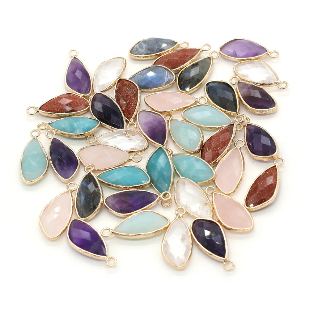 Natural Stone Pendant Section Drop Shaped Semi-precious For Jewelry Making DIY Necklace Bracelet Earrings Accessory
Natural Stone Pendant Section Drop Shaped Semi-precious For Jewelry Making DIY Necklace Bracelet Earrings Accessory