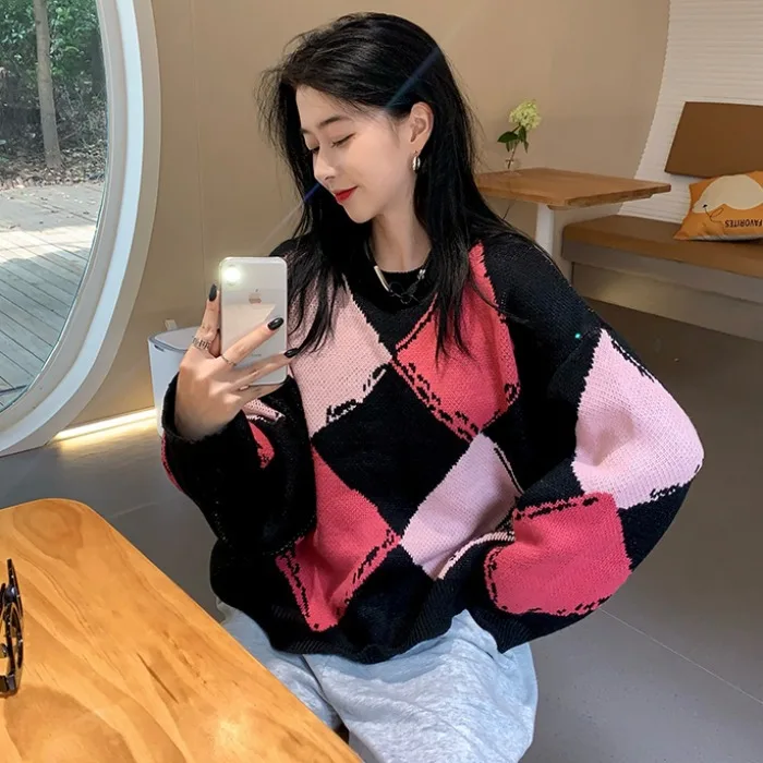 Autumn Winter New Thicken Loose Knitted Jumper Sweater Women Oversized Casual Roundneck Knitted Pullovers Female
Autumn Winter New Thicken Loose Knitted Jumper Sweater Women Oversized Casual Roundneck Knitted Pullovers Female