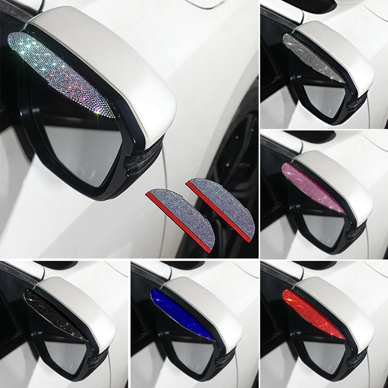 2Pcs Diamond Rhinestones Car Rearview Mirror Rain Eyebrow Protector Rain Cover Sun Visor Shade Rain Shield Eyebrow Car Styling
2Pcs Diamond Rhinestones Car Rearview Mirror Rain Eyebrow Protector Rain Cover Sun Visor Shade Rain Shield Eyebrow Car Styling