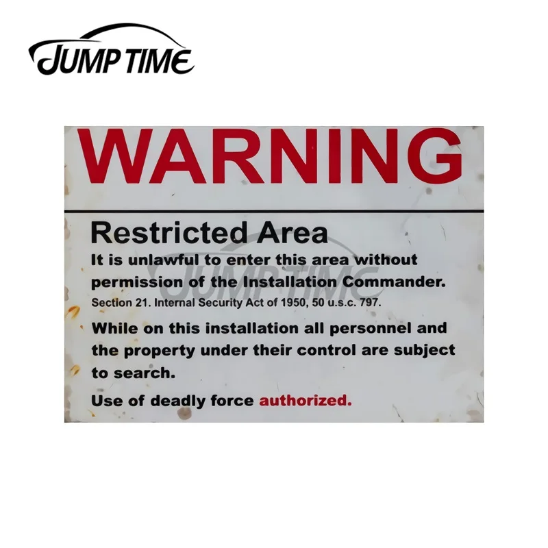 JumpTime 13x11,2 см Предупреждение ющая табличка с ограниченной областью, наклейка на багажник, бампер с защитой от царапин, водостойкая искусстве...
JumpTime 13x11,2 см Предупреждение ющая табличка с ограниченной областью, наклейка на багажник, бампер с защитой от царапин, водостойкая искусстве...