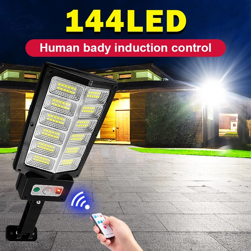 6800 Lumen Super Outdoor LED Solar Light 144 Leds Powerful Solar Lamp Waterproof Sensor Lighting With Remote Control Garden Lamp
6800 Lumen Super Outdoor LED Solar Light 144 Leds Powerful Solar Lamp Waterproof Sensor Lighting With Remote Control Garden Lamp