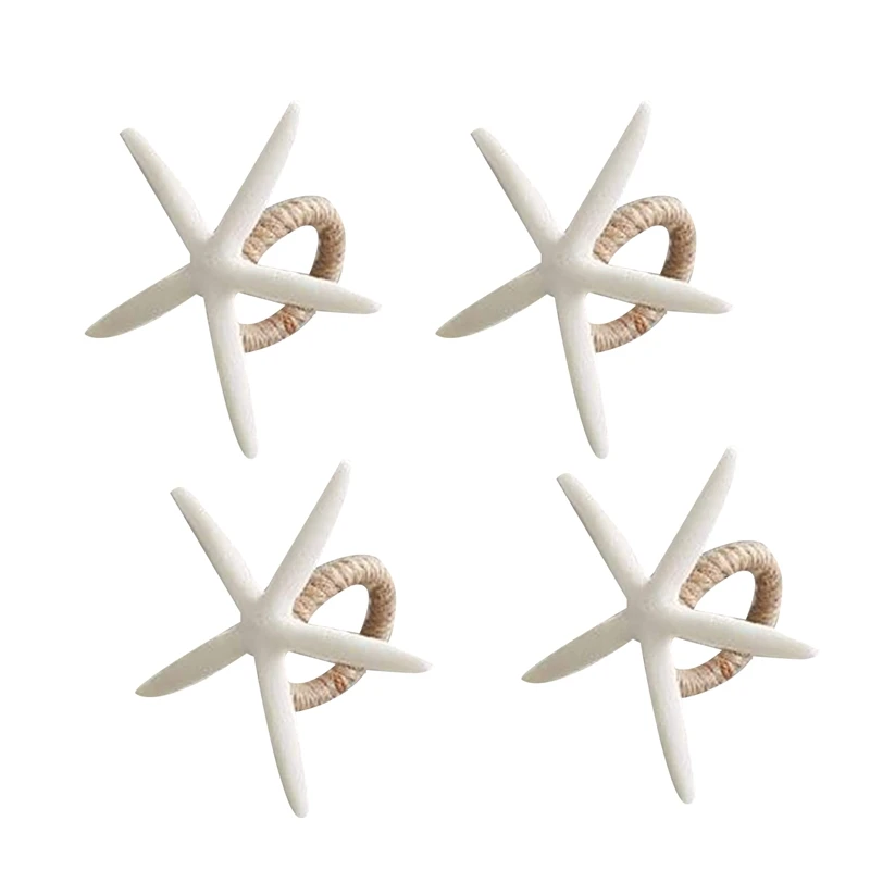 Napkin Rings Set of 4, Sea Star Napkin Ring for Starfish Serviette for Tables, Wedding, Birthday, Banquet, Christmas
Napkin Rings Set of 4, Sea Star Napkin Ring for Starfish Serviette for Tables, Wedding, Birthday, Banquet, Christmas