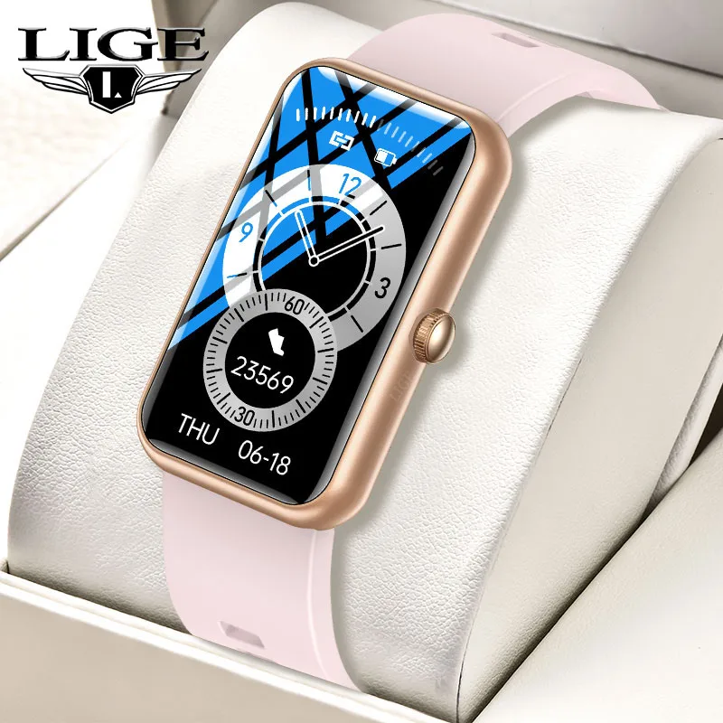 Смарт-часы LIGE для мужчин и женщин водонепроницаемые с тонометром пульсометром IP68