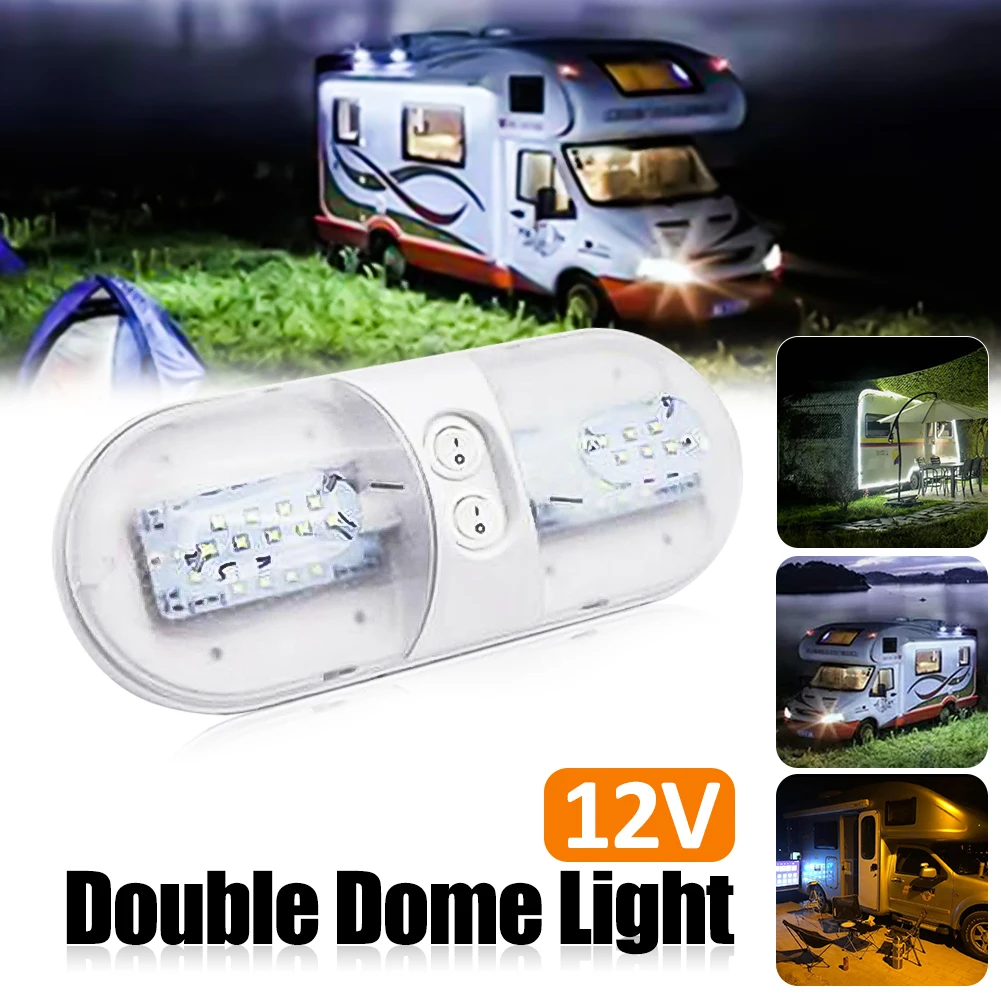 New LED Work Lights RV 12V Fixture Ceiling Trailer Camper Marine Oval Double Dome Lamps Car Accessories Dropshipping In Stock
New LED Work Lights RV 12V Fixture Ceiling Trailer Camper Marine Oval Double Dome Lamps Car Accessories Dropshipping In Stock