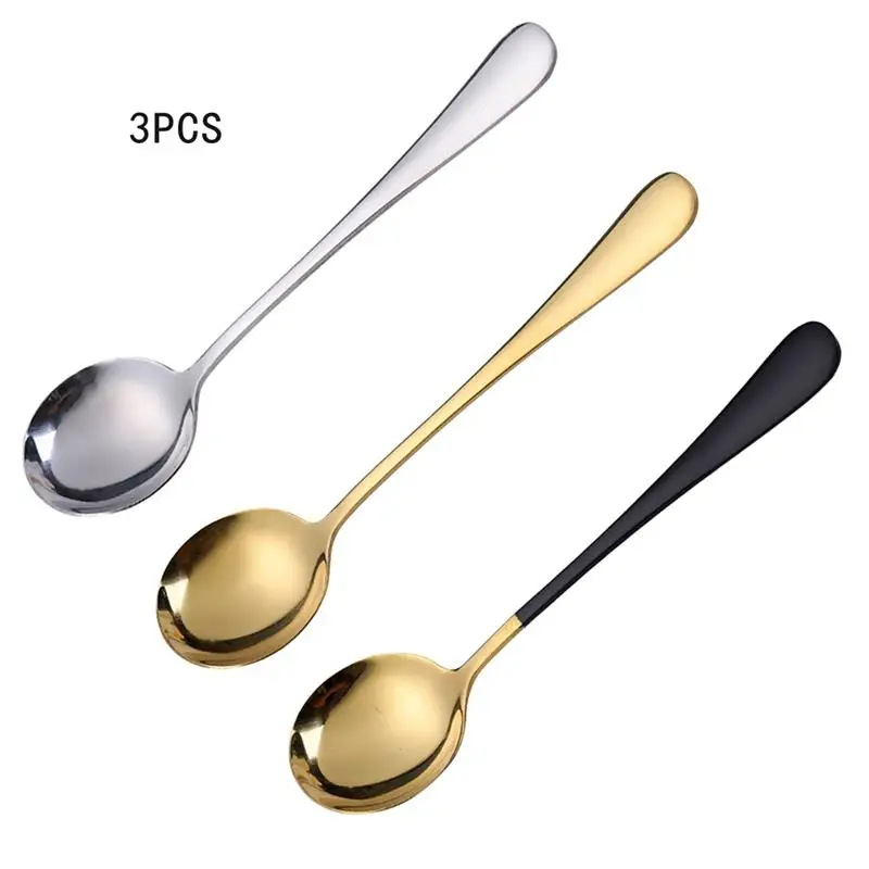 3 Pcs/Set Stainless Steel Dessert Scoops Ice Cream Tools Coffee Sugar Milk Tea Mixing Spoon Kitchen Soup Spoon Accessories
3 Pcs/Set Stainless Steel Dessert Scoops Ice Cream Tools Coffee Sugar Milk Tea Mixing Spoon Kitchen Soup Spoon Accessories
