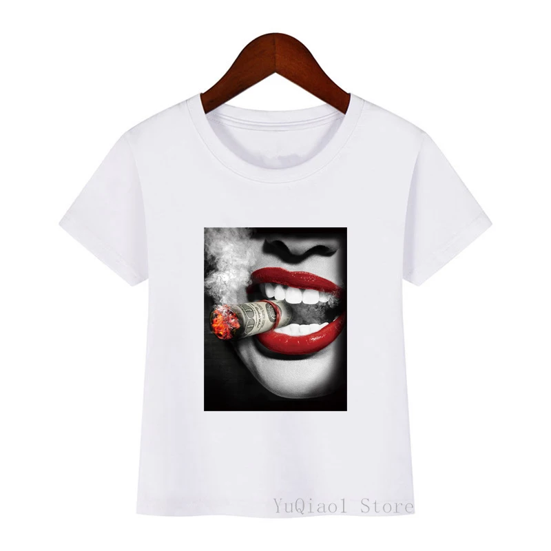 Korean style vintage red lip printed t shirt summer children's clothes white top kids hip hop grunge aesthetic boy girl tshirt 
Korean style vintage red lip printed t shirt summer children's clothes white top kids hip hop grunge aesthetic boy girl tshirt