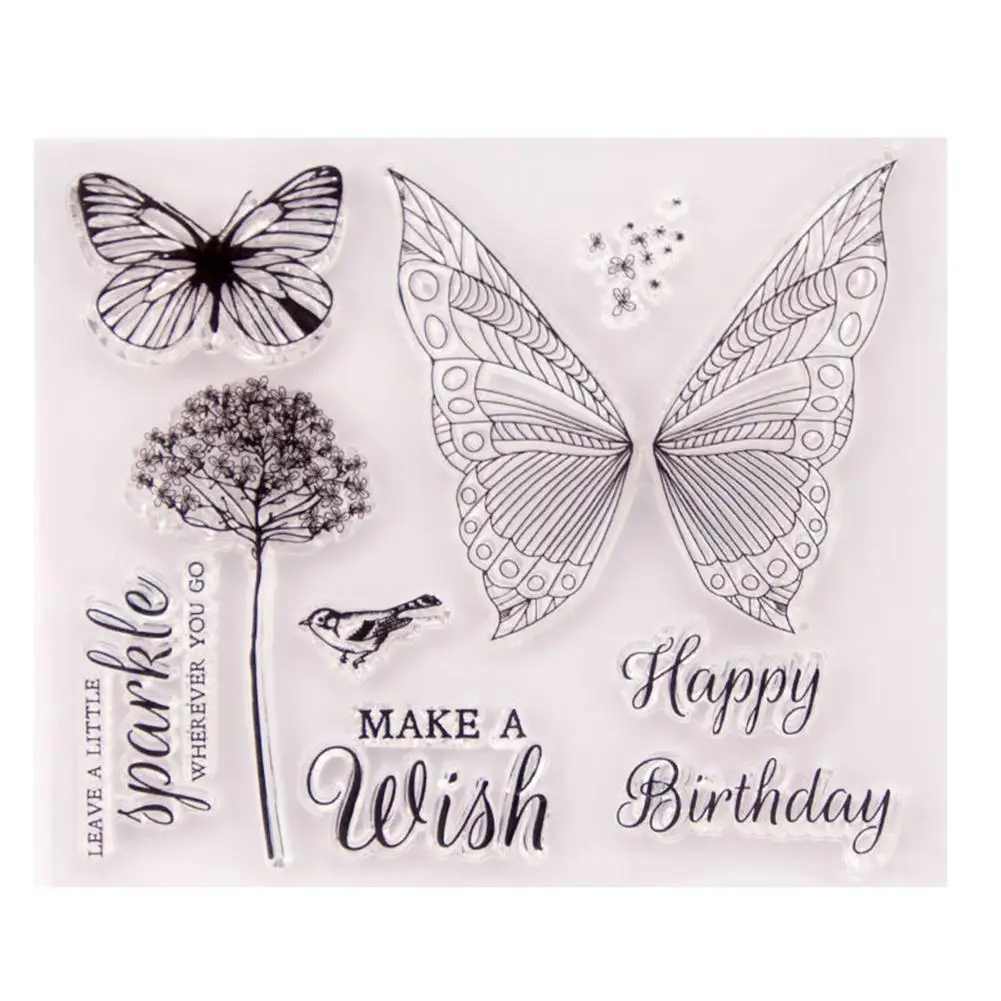 Butterfly Flower Rubber Stamp Transparent Silicone Seal Scrapbooking Photo Stamps For Diy Q1U6 Crafts or Making Album Decor J3C4
Butterfly Flower Rubber Stamp Transparent Silicone Seal Scrapbooking Photo Stamps For Diy Q1U6 Crafts or Making Album Decor J3C4