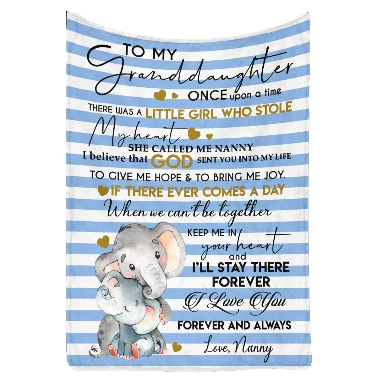 Blanket to My Granddaughter from Love Nanny, I Love You Forever and Always Bed Blanket fit Couch Sofa Suitable for All Season
Blanket to My Granddaughter from Love Nanny, I Love You Forever and Always Bed Blanket fit Couch Sofa Suitable for All Season