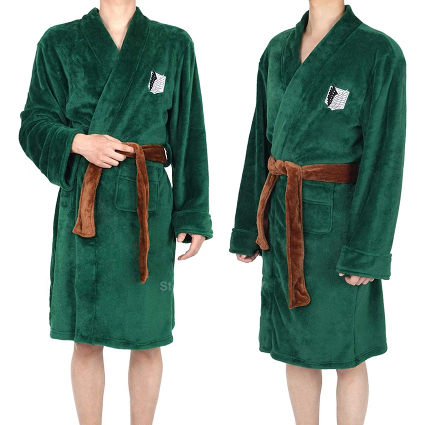 Attack on Titan Blanket Cloak Shingeki No Kyojin Survey Corps Robes for Men Novelty Flannel Loose Style Bathing Gown Sleepwear
Attack on Titan Blanket Cloak Shingeki No Kyojin Survey Corps Robes for Men Novelty Flannel Loose Style Bathing Gown Sleepwear