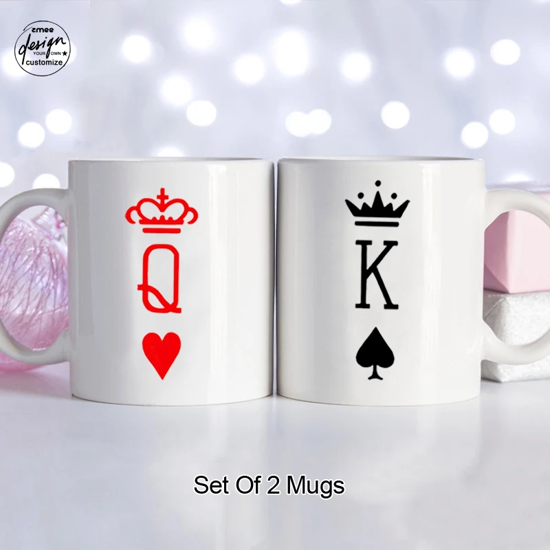 Couples Mug Set Gift Anniversary Birthday Coffee Mug Custom Lover Christmas Valentin Day Present Double Mug King Queen Mug Set
Couples Mug Set Gift Anniversary Birthday Coffee Mug Custom Lover Christmas Valentin Day Present Double Mug King Queen Mug Set