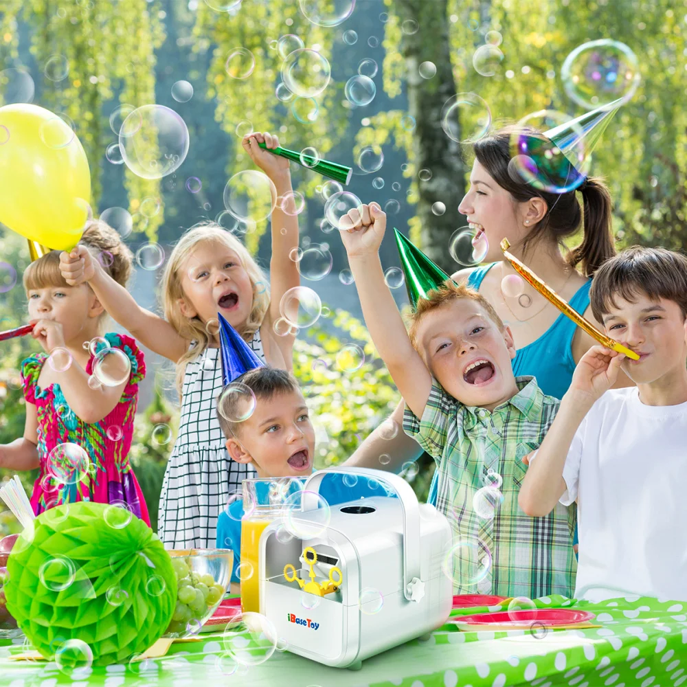iBaseToy Bubble Machine Automatic Bubble Maker Blower Electric Portable Bubble Blower for Parties Wedding Stage Show with US Plu
iBaseToy Bubble Machine Automatic Bubble Maker Blower Electric Portable Bubble Blower for Parties Wedding Stage Show with US Plu