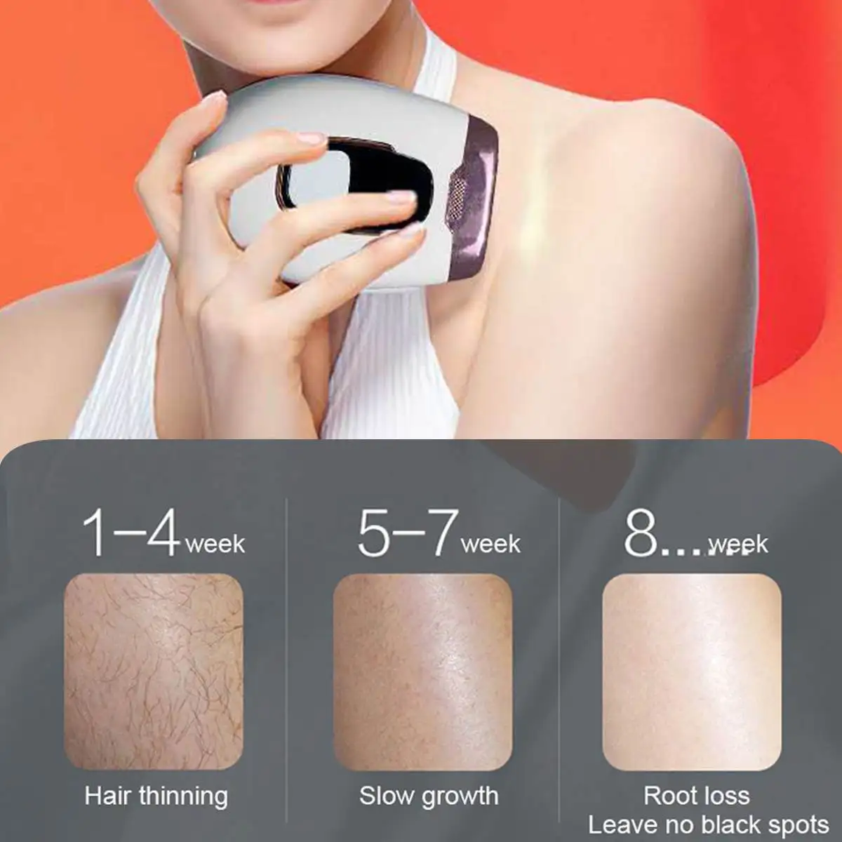 IPL Laser Hair Removal 990000 Flash Epilator Professional Laser Bikini Trimmer Permanent LCD Women Painless Hair Remover Machine
IPL Laser Hair Removal 990000 Flash Epilator Professional Laser Bikini Trimmer Permanent LCD Women Painless Hair Remover Machine