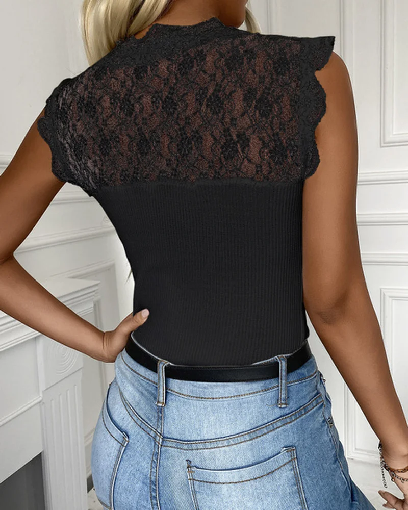 Sleeveless Blouse Women Lace Floral Tops Summer Womens Casual Soild Color Blouses Sexy V Neck Slim Shirts Tops White 2021
Sleeveless Blouse Women Lace Floral Tops Summer Womens Casual Soild Color Blouses Sexy V Neck Slim Shirts Tops White 2021