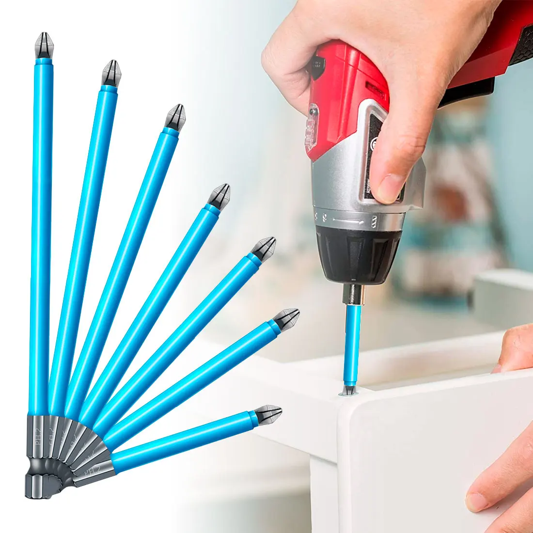 25/50/65/70/90/125/150mm PH2 Anti-slip Magnetic Long Screwdriver Bits 1/4 Hex Shank Cross Head Power Electric Tools
25/50/65/70/90/125/150mm PH2 Anti-slip Magnetic Long Screwdriver Bits 1/4 Hex Shank Cross Head Power Electric Tools