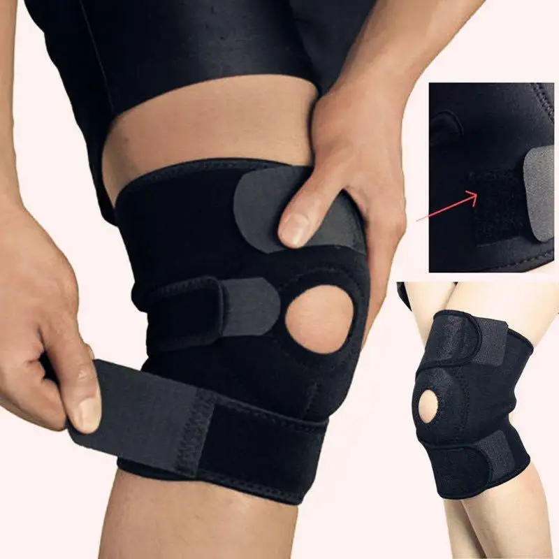 Knee Brace Support Sleeve Adjustable Open Patella Stabilizer Protector Nylon Wrap For Arthritis Running Basketball Sports
Knee Brace Support Sleeve Adjustable Open Patella Stabilizer Protector Nylon Wrap For Arthritis Running Basketball Sports