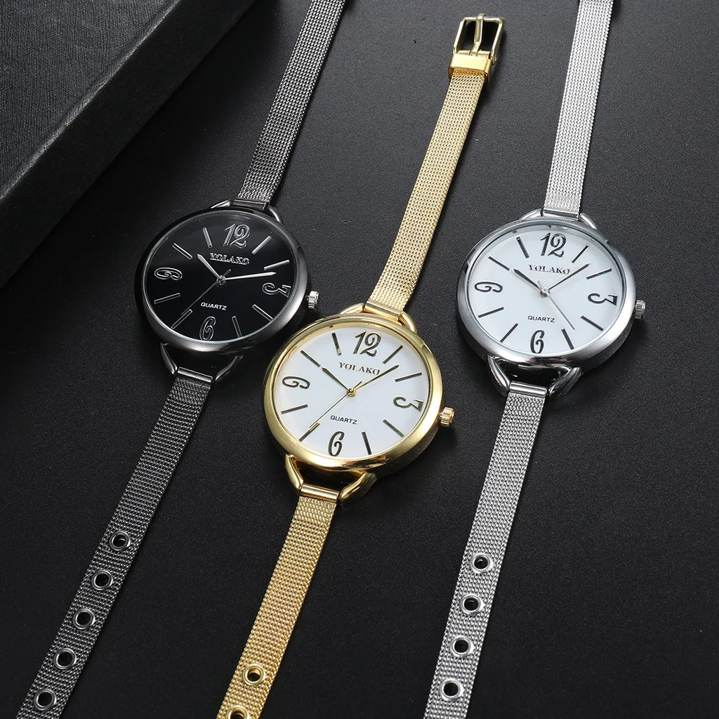 New fashion watch ladies mesh belt simple fashion trend watch digital round dial casual watch
New fashion watch ladies mesh belt simple fashion trend watch digital round dial casual watch