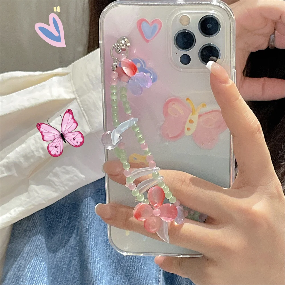 Butterfly Chain Phone Case For iphone 12 Pro Mini 11 6 7 8 plus X XR XS Max SE 2020 Soft Fashion Bracelet Clear Protective Cover
Butterfly Chain Phone Case For iphone 12 Pro Mini 11 6 7 8 plus X XR XS Max SE 2020 Soft Fashion Bracelet Clear Protective Cover