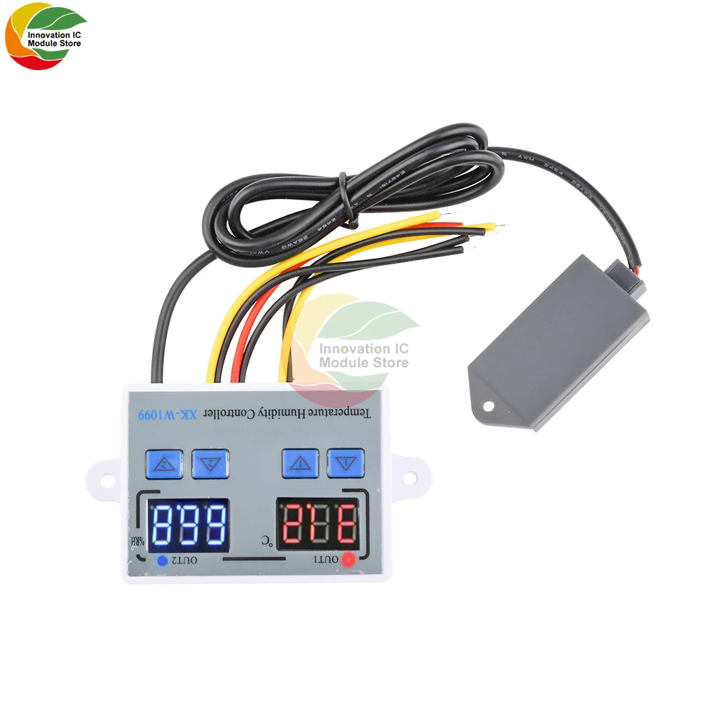 XK-W1099 Digital Temperature Humidity Controller Egg Incubator Thermostat Humidity Controller Regulator Heating Cooling Control
XK-W1099 Digital Temperature Humidity Controller Egg Incubator Thermostat Humidity Controller Regulator Heating Cooling Control