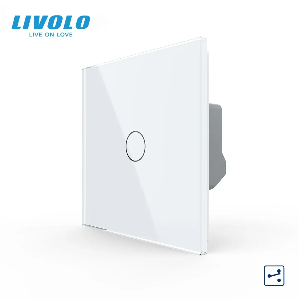 

Wall Switch Livolo EU Standard Switch Board 1 Gang 2 Way Touch Wall Light Switches VL-C701S-11/12/13/15