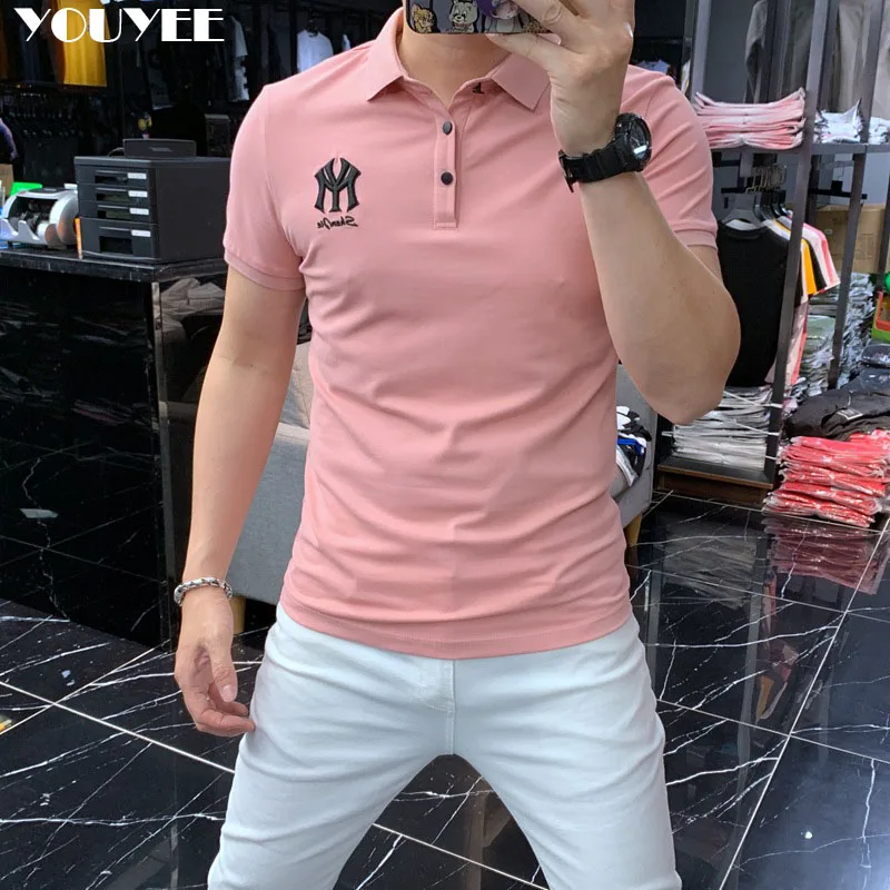 Men's Embroidery Solid Color Polo Shirt Slim Lapel Short Sleeve 2022 Summer New College Style T-shirt Male High Quality Clothing
Men's Embroidery Solid Color Polo Shirt Slim Lapel Short Sleeve 2022 Summer New College Style T-shirt Male High Quality Clothing