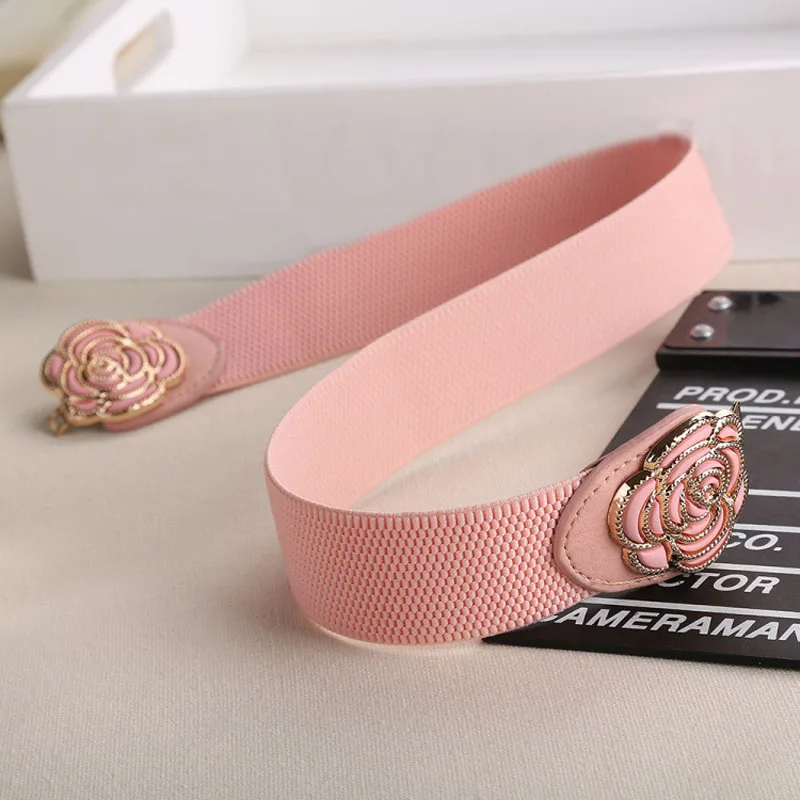 Women New Hot Wide Waist Belt Vintage Metal Flower Elastic Stretch Buckle Waistband Cummerbunds Clothing Accessories Products
Women New Hot Wide Waist Belt Vintage Metal Flower Elastic Stretch Buckle Waistband Cummerbunds Clothing Accessories Products