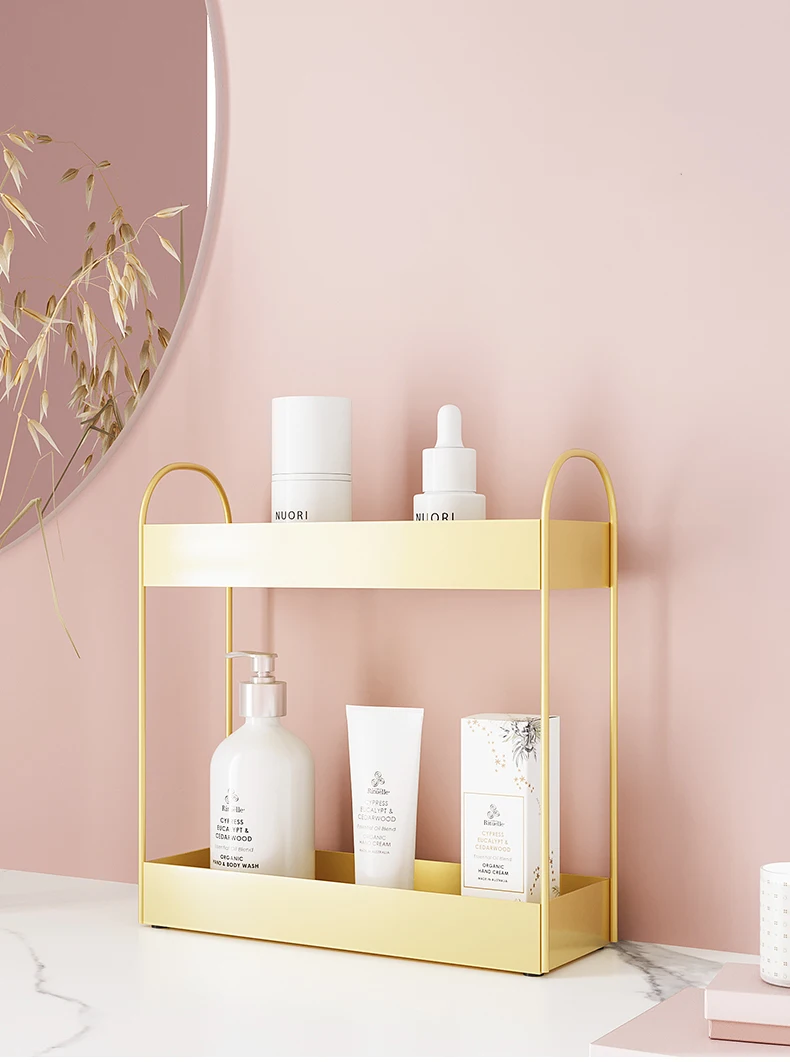 Double Layer Desktop Metal Rack Bathroom Toilet Multi-layer Shelf DressingTable Cosmetic Storage Box Kitchen Finishing Rack
Double Layer Desktop Metal Rack Bathroom Toilet Multi-layer Shelf DressingTable Cosmetic Storage Box Kitchen Finishing Rack