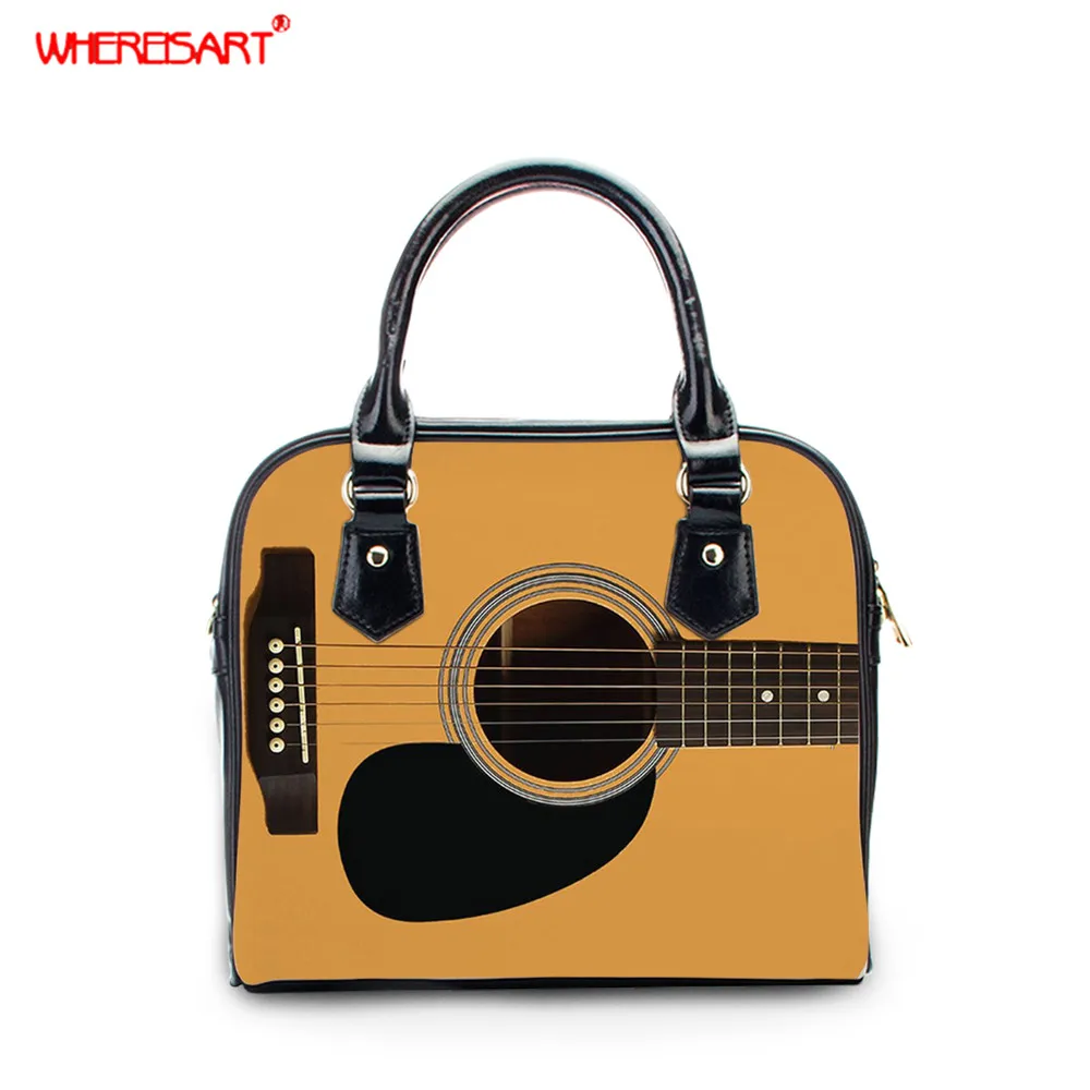 WHEREISART Guitar/Piano Printed Women Handle Bag Ladies Casual Traval Tote Bag Music Note Black Design Crossbody Bags Summer Bag
WHEREISART Guitar/Piano Printed Women Handle Bag Ladies Casual Traval Tote Bag Music Note Black Design Crossbody Bags Summer Bag