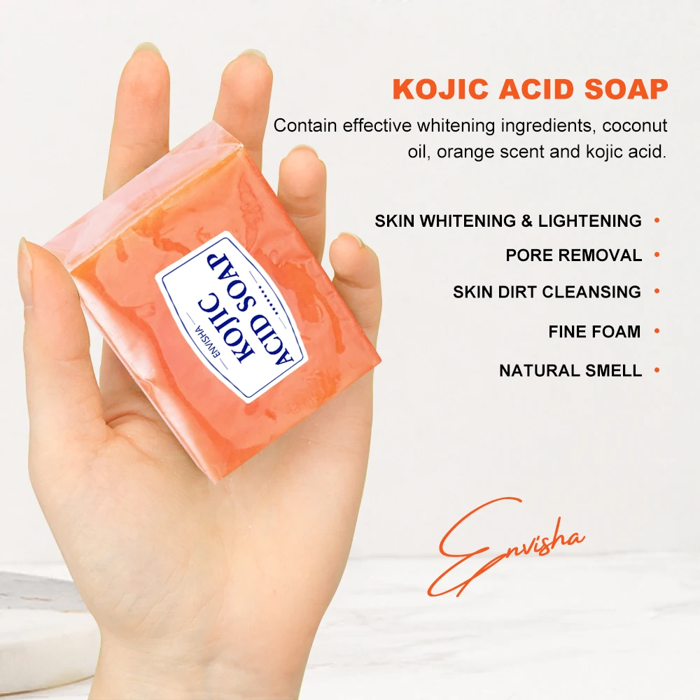 Kojic Acid Soap Skin Lightening Body Whitening Soap Facial Cleanser Bath Hand Wash Deep Cleaning Brighten Soap Glycerin 100G
Kojic Acid Soap Skin Lightening Body Whitening Soap Facial Cleanser Bath Hand Wash Deep Cleaning Brighten Soap Glycerin 100G
