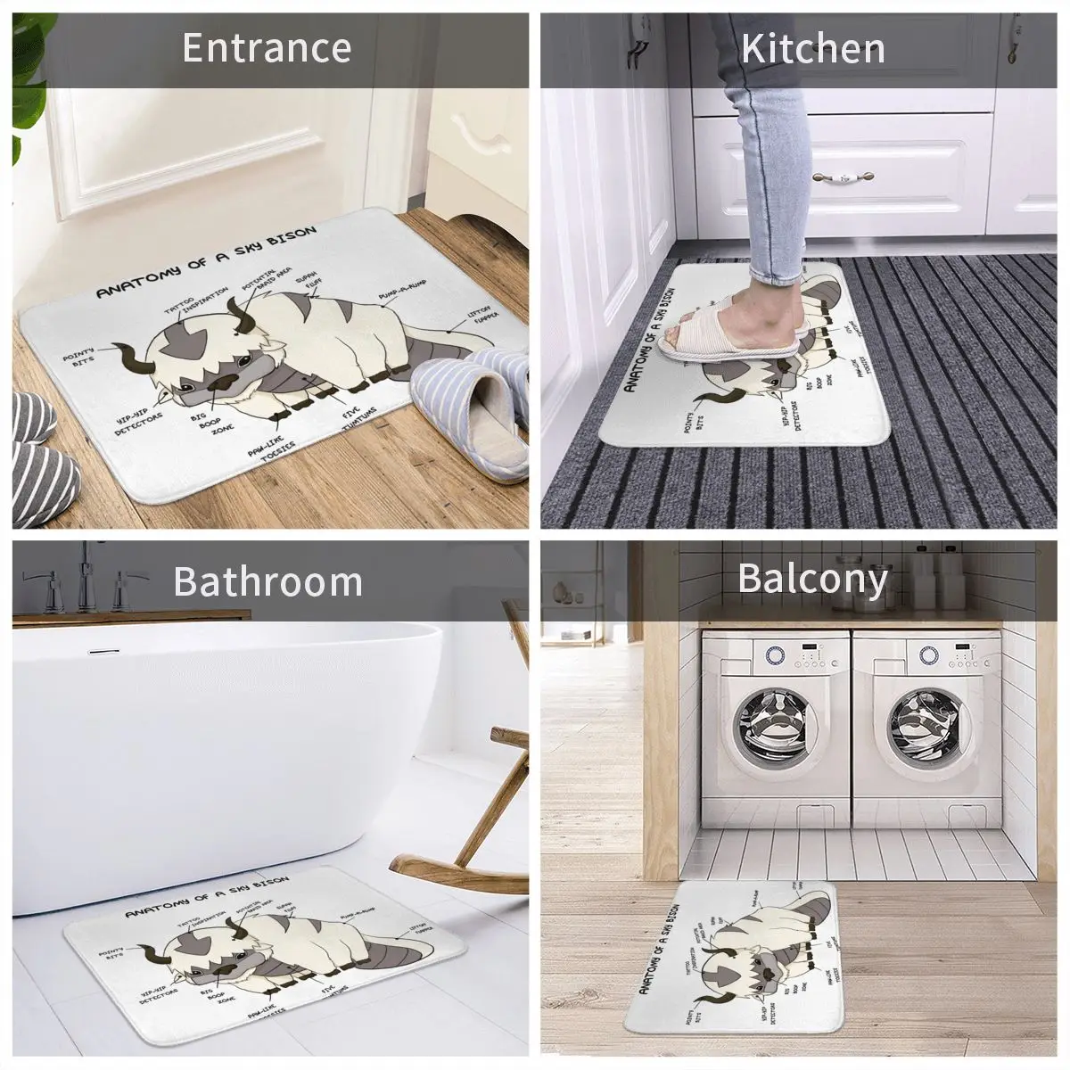 Bath Mat Anatomy Of A Sky Bison Door Mat Rug Carpet Anti-slip Washable Entrance Living Room Home Bathroom Kitchen Toilet
Bath Mat Anatomy Of A Sky Bison Door Mat Rug Carpet Anti-slip Washable Entrance Living Room Home Bathroom Kitchen Toilet