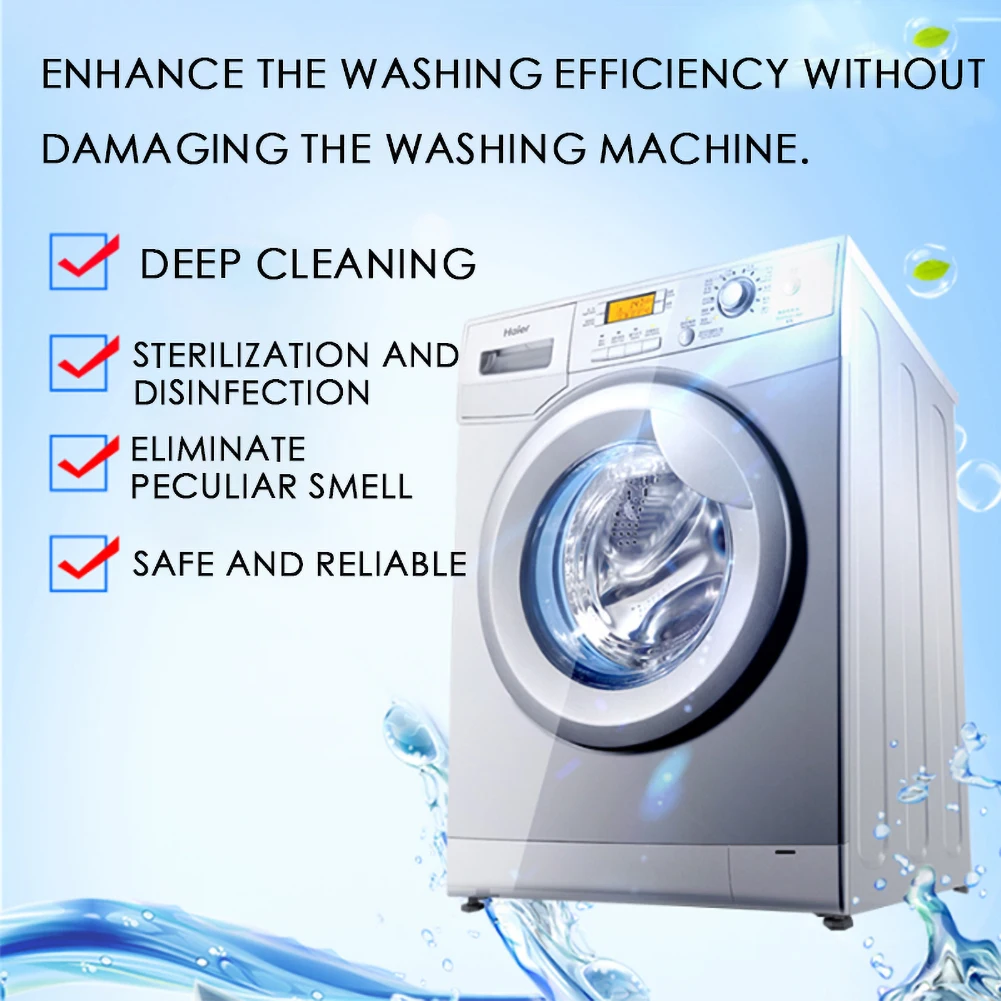 Washing Machine Tank Cleaning Piece Descaling Effervescent Tablets Effective Descaling Detergent 20pcs/10pcs / 5pcs / 1pcs
Washing Machine Tank Cleaning Piece Descaling Effervescent Tablets Effective Descaling Detergent 20pcs/10pcs / 5pcs / 1pcs