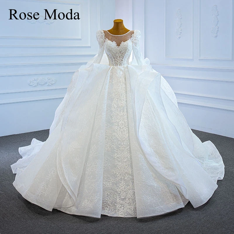 Роза Moda Роскошные одежда с длинным рукавом Кружевное пышное свадебное платье принцессы для девочек бальное платье изготовленные по индиви...
Роза Moda Роскошные одежда с длинным рукавом Кружевное пышное свадебное платье принцессы для девочек бальное платье изготовленные по индиви...