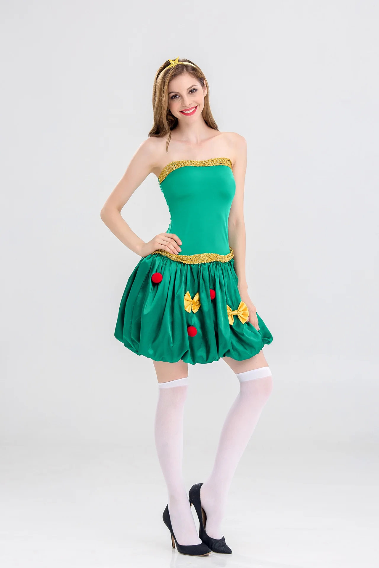 Christmas cosplay costume Christmas green elf skirt cosplay bar costume Christmas tree skirt
Christmas cosplay costume Christmas green elf skirt cosplay bar costume Christmas tree skirt
