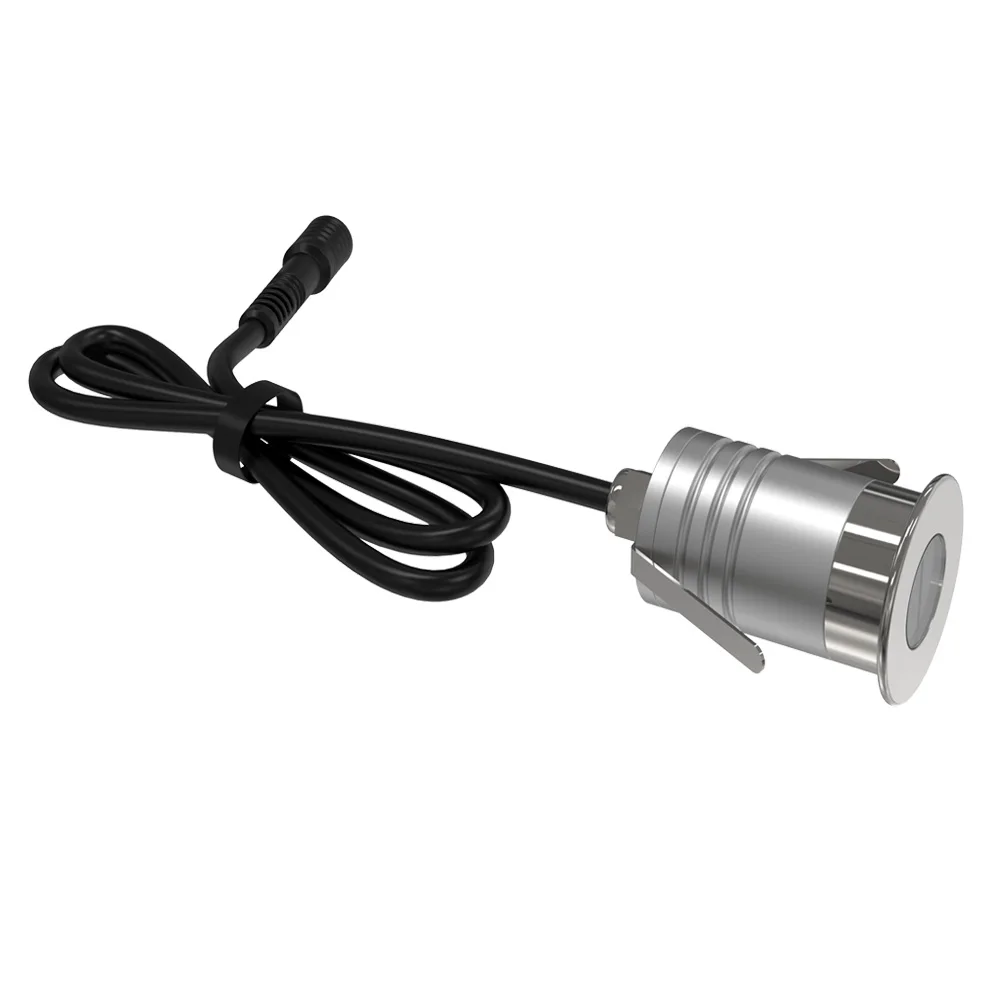 IP67 Underground Buried LED Light New 12VDC 1W 3W Outdoor Ground One Beam Style Lamp Indoor Floor Lighting Hole-cut D30mm | Освещение