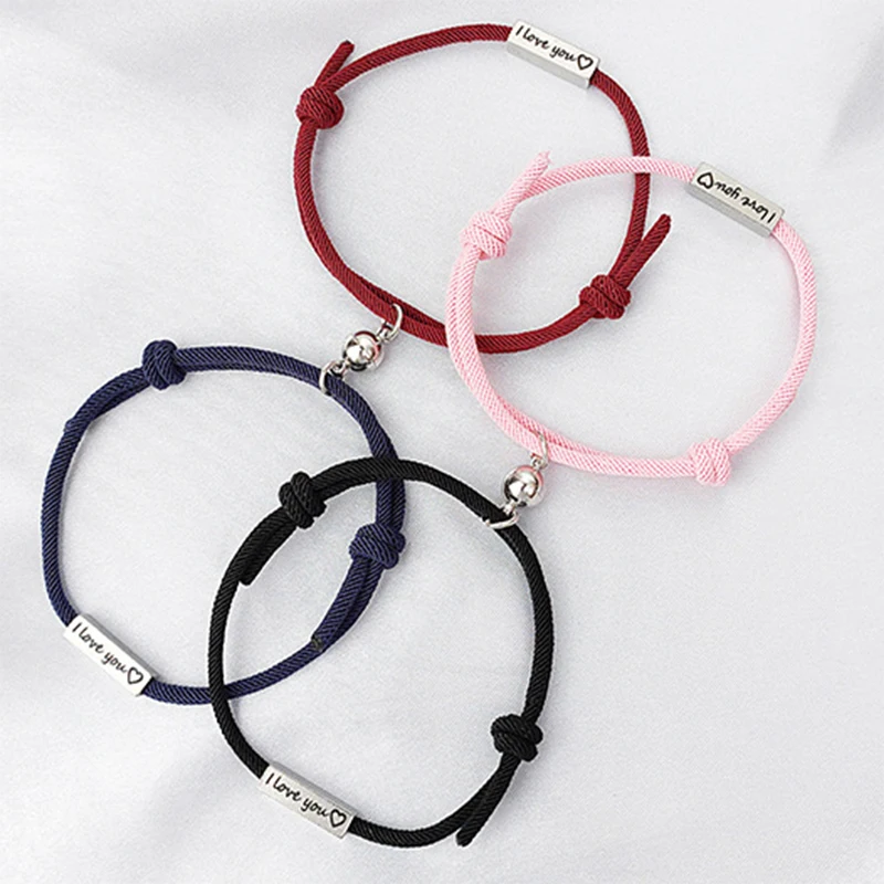 I Love You Magnet Attracting Bracelet for Women Men Chain Couple Wrist Chain Charm Bracelet for Men Women Jewelry Gift Accessory
I Love You Magnet Attracting Bracelet for Women Men Chain Couple Wrist Chain Charm Bracelet for Men Women Jewelry Gift Accessory