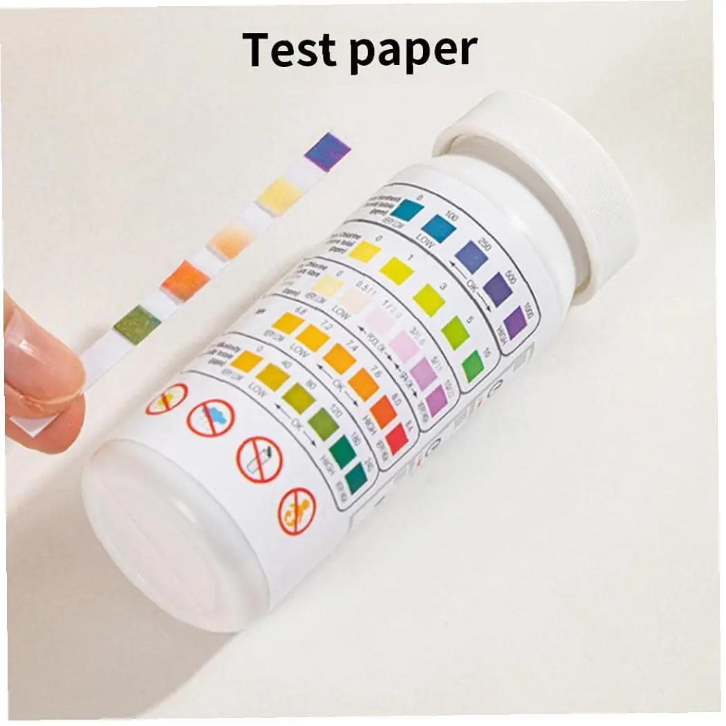 50pcs Multipurpose Chlorine PH Test Strips 5 in 1 Swimming Pool and Spa Water Quality Test Strips Measure Paper Drop Shipping
50pcs Multipurpose Chlorine PH Test Strips 5 in 1 Swimming Pool and Spa Water Quality Test Strips Measure Paper Drop Shipping