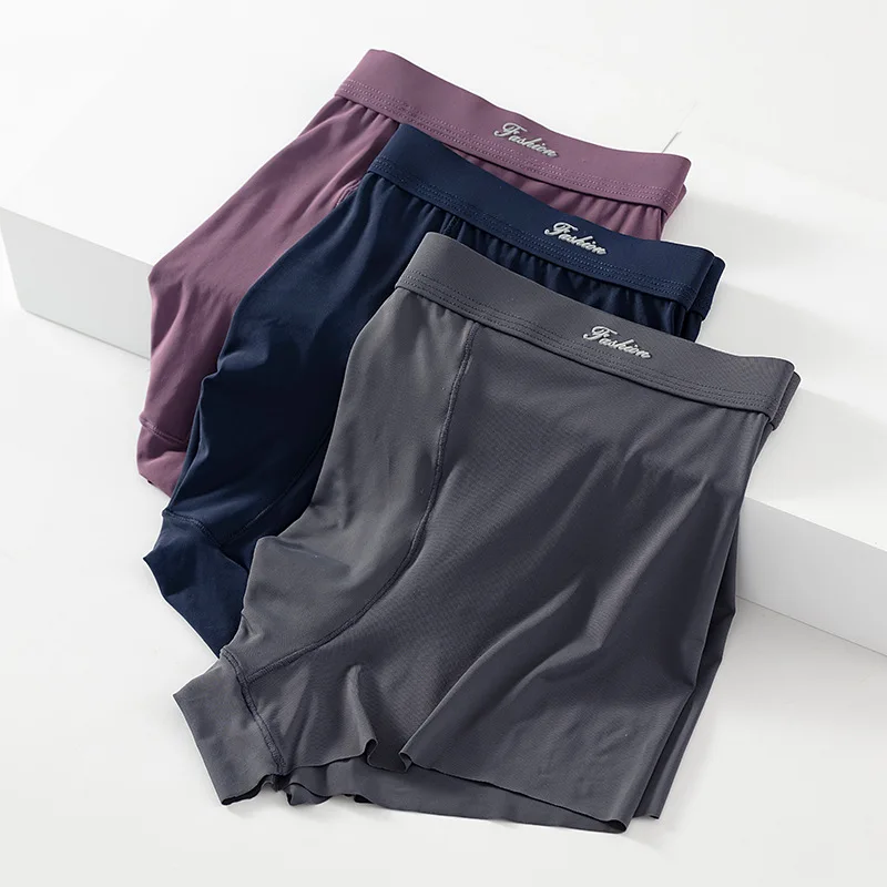Men's Underwear Ice Silk Boxer Summer Breathable Ultra-Thin Smooth Ice Silk Boxer Personalized Tide Boxer Shorts
Men's Underwear Ice Silk Boxer Summer Breathable Ultra-Thin Smooth Ice Silk Boxer Personalized Tide Boxer Shorts